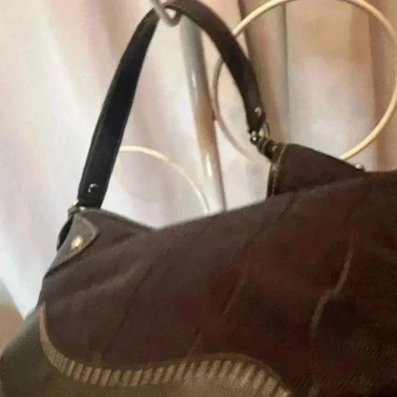 Nine West Black Canvas Shoulder Bag - Picture 11 of 11